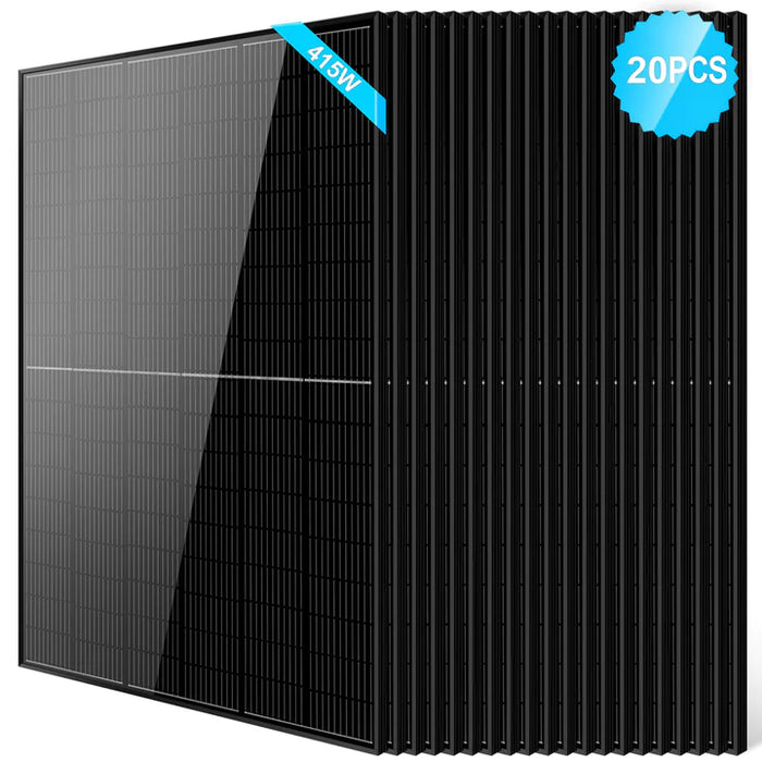 SunGoldPower 415W Monocrystalline Black PERC Solar Panels - Off Grid Stores