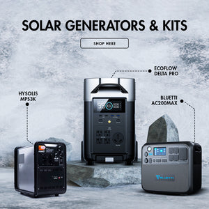 Shop All Solar Generators, Kits, & Accessories  →