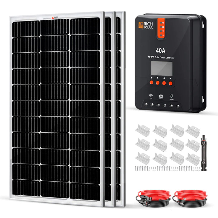 Rich Solar 300 Watt Solar Kit With 40A MPPT Controller