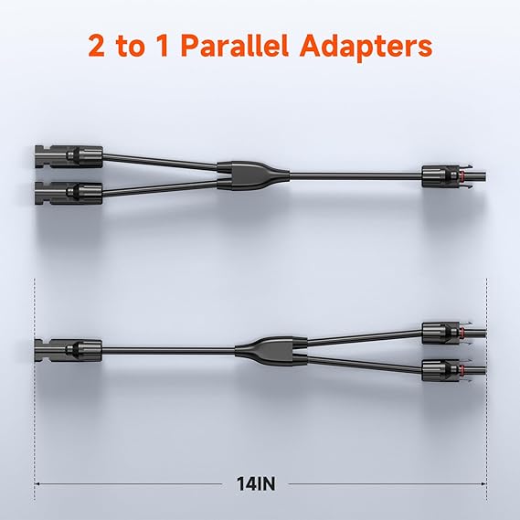 Rich Solar Y Branch Parallel Adapters 2 To 1