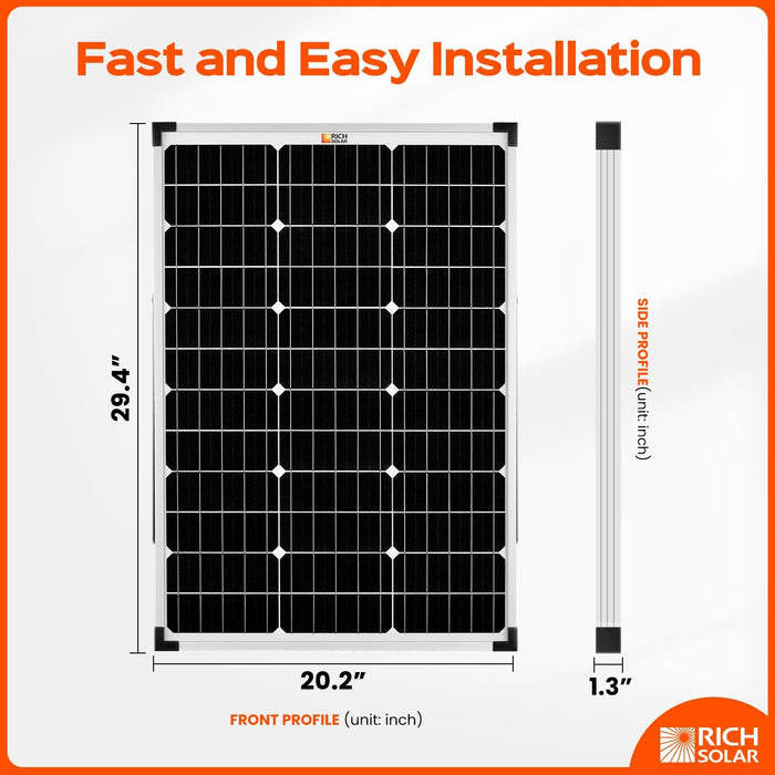 Rich Solar MEGA 60 Watt Portable Solar Panel
