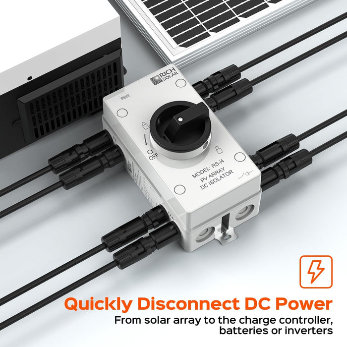 Rich Solar Solar PV DC Quick Disconnect Switch 1500V 55 Amps
