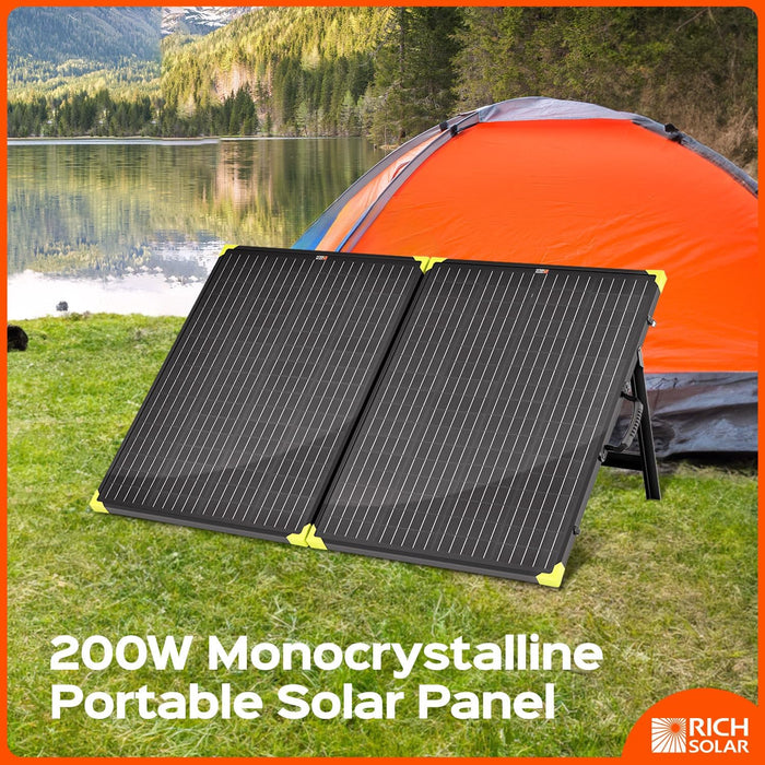 Rich Solar MEGA 200 Watt Portable Solar Panel Briefcase