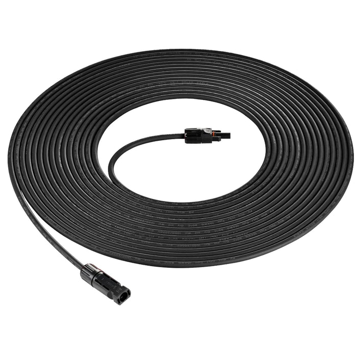 Rich Solar 10 Gauge (10AWG) 75 Feet Solar Panel Extension Cable Wire With Solar Connectors