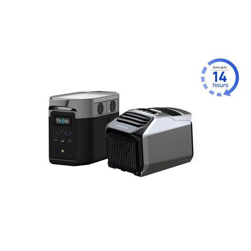 EcoFlow WAVE 2 Portable Air Conditioner + DELTA Max 1600 Portable Power Station - Off Grid Stores