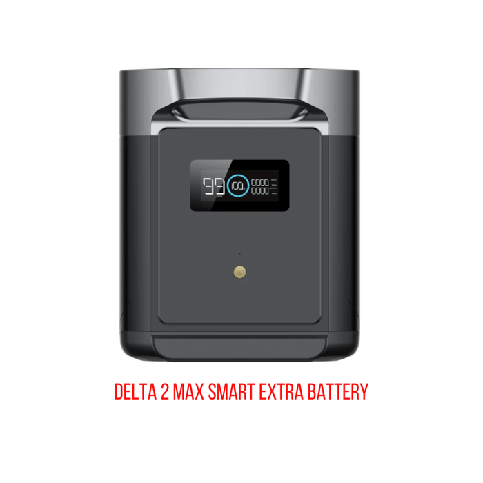 EcoFlow Delta 2 Max With Extra Battery 4096Wh 2400W LiFePO4 Solar Generator + 200W Portable Monocrystalline Solar Panels Kit - Off Grid Stores