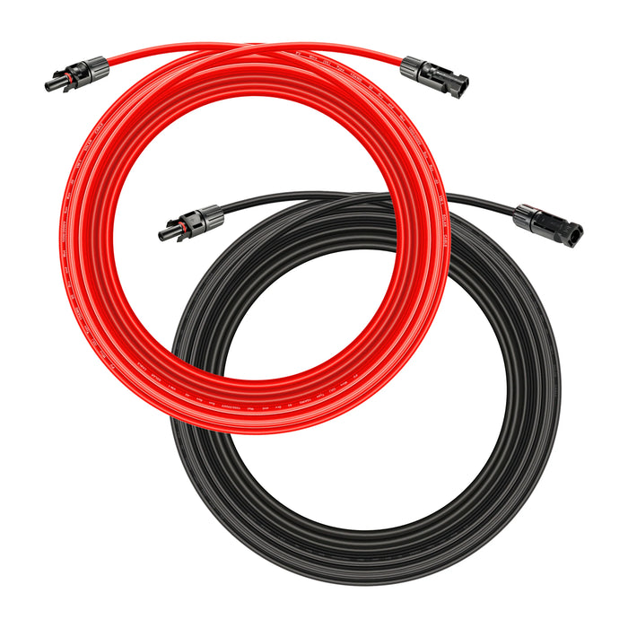 Rich Solar 10 Gauge 30 Feet Solar Extension Cable And Parallel Connectors - Off Grid Stores