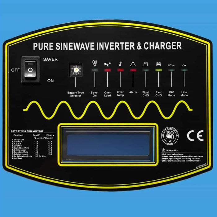 SunGoldPower 12000W 48V Split Phase Pure Sine Wave Solar Inverter Charger - Off Grid Stores