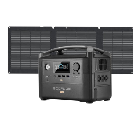 EcoFlow RIVER Pro + 110W Portable Solar Panel - Off Grid Stores