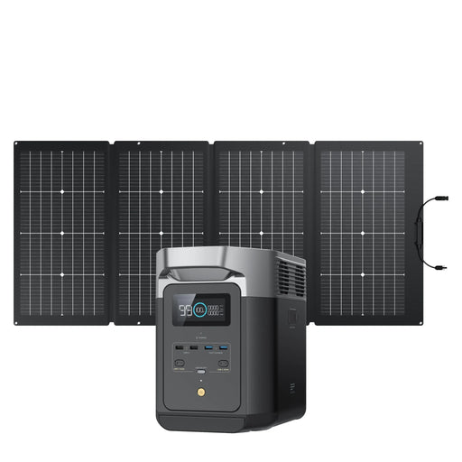 EcoFlow DELTA 2 + 220W Portable Solar Panel - Off Grid Stores