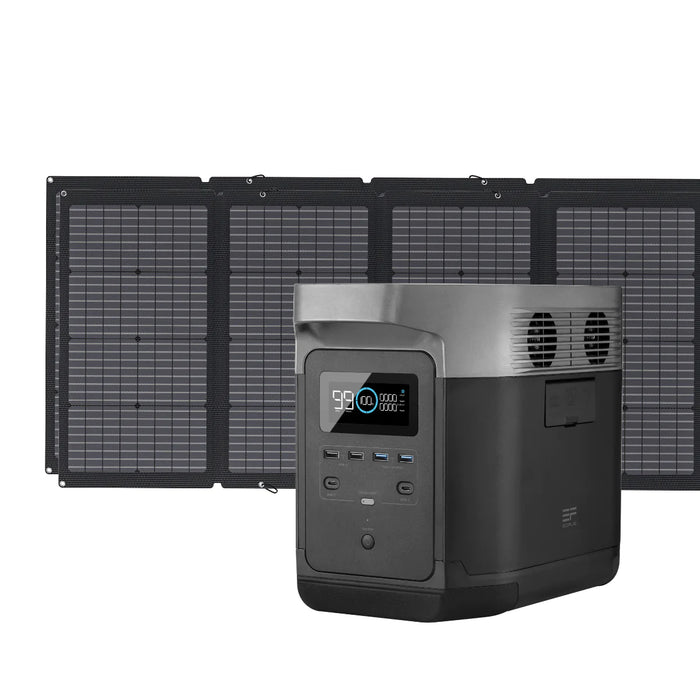 EcoFlow DELTA 1300 + 220W Portable Solar Panel - Off Grid Stores
