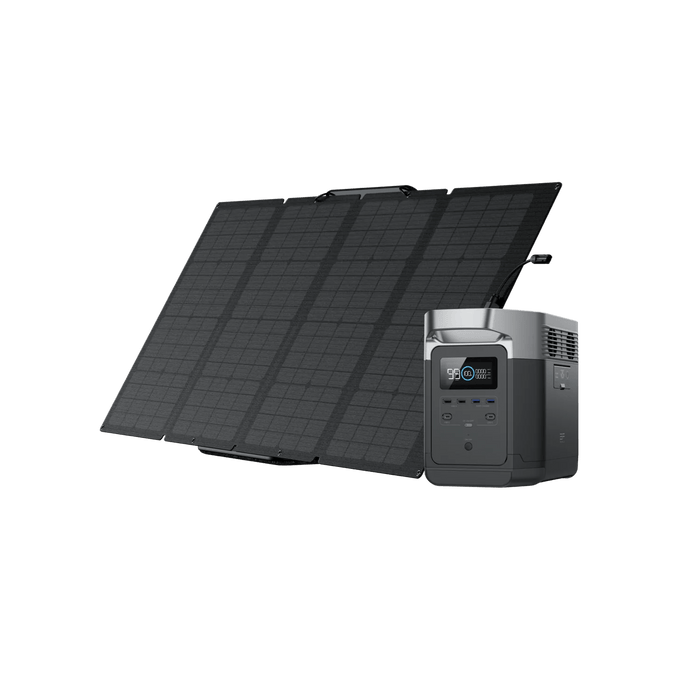 EcoFlow DELTA 1300 Power Station Solar Generator + 160W Solar Panel - Off Grid Stores