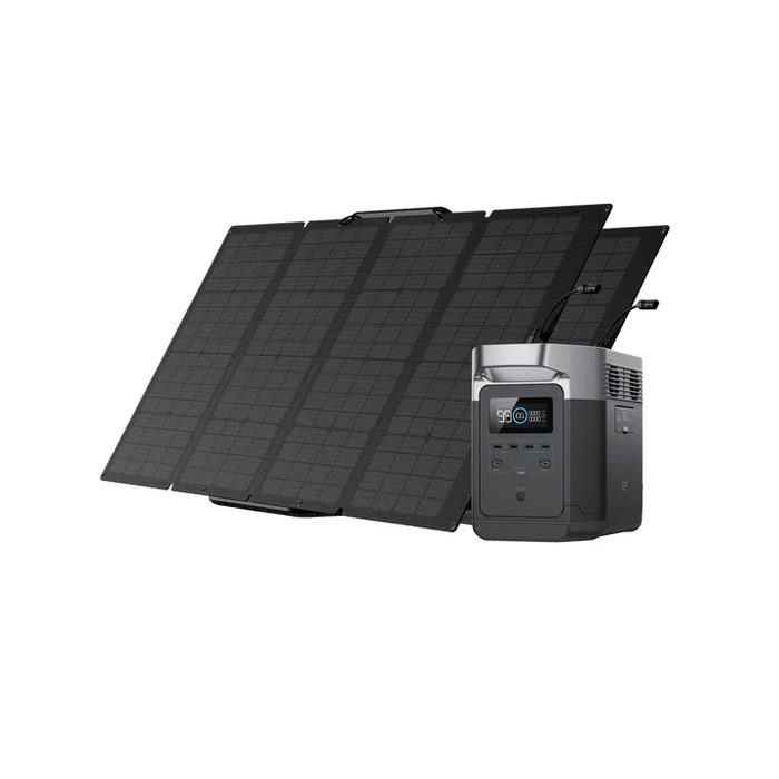 EcoFlow DELTA 1300 Power Station Solar Generator + 160W Solar Panel - Off Grid Stores
