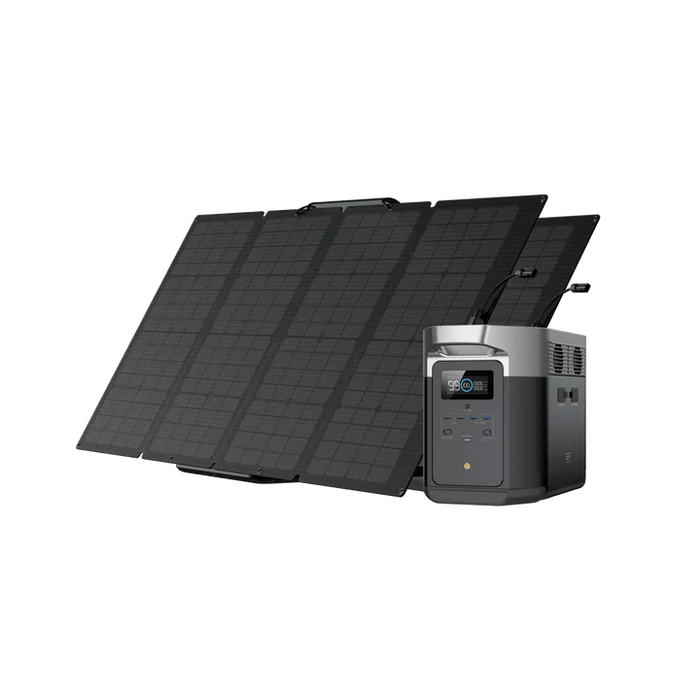 EcoFlow DELTA Max 1600 Solar Generator + 160W Solar Panel - Off Grid Stores