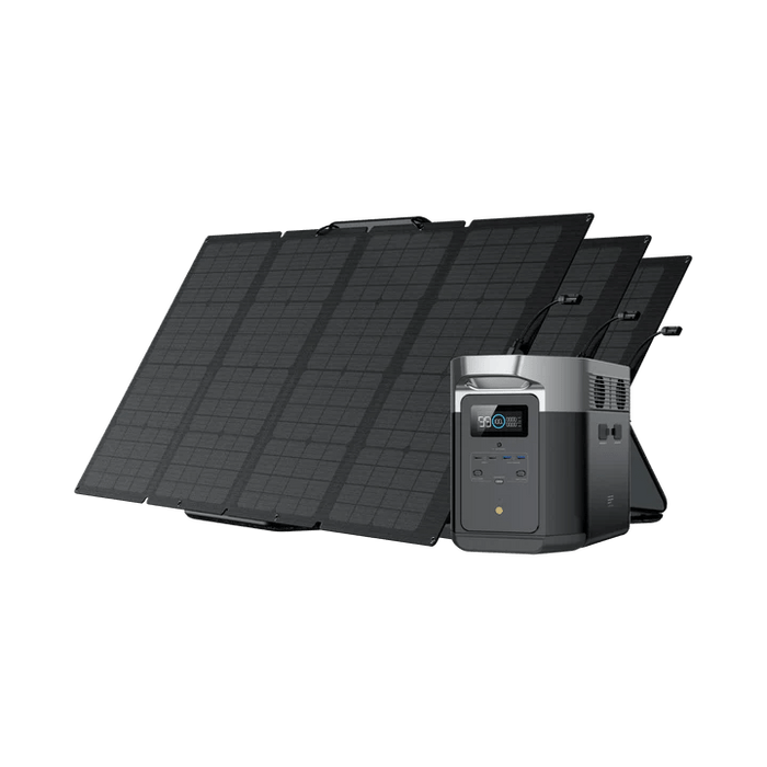 EcoFlow DELTA Max 1600 Solar Generator + 160W Solar Panel - Off Grid Stores