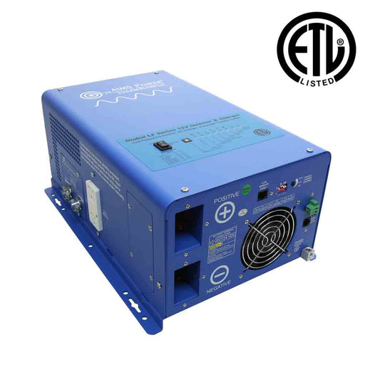 Aims Power 1000 Watt Pure Sine Inverter Charger - ETL Listed Conforms to UL458 / CSA Standards - Off Grid Stores