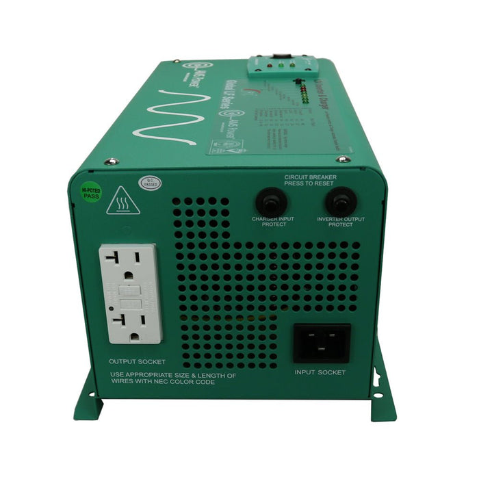 Aims Power 1250 Watt Low Frequency Pure Sine Inverter Charger 12 VDC to 120 VAC - Off Grid Stores