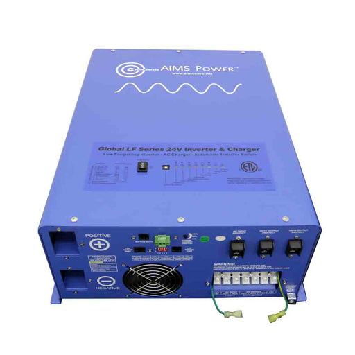 Aims Power 6000 Watt Pure Sine Inverter Charger 24Vdc TO 120Vac Output Listed To UL & CSA - Off Grid Stores