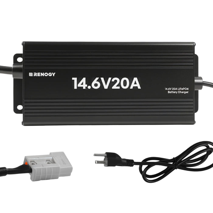 Renogy 12V 20A AC-to-DC LFP Portable Battery Charger