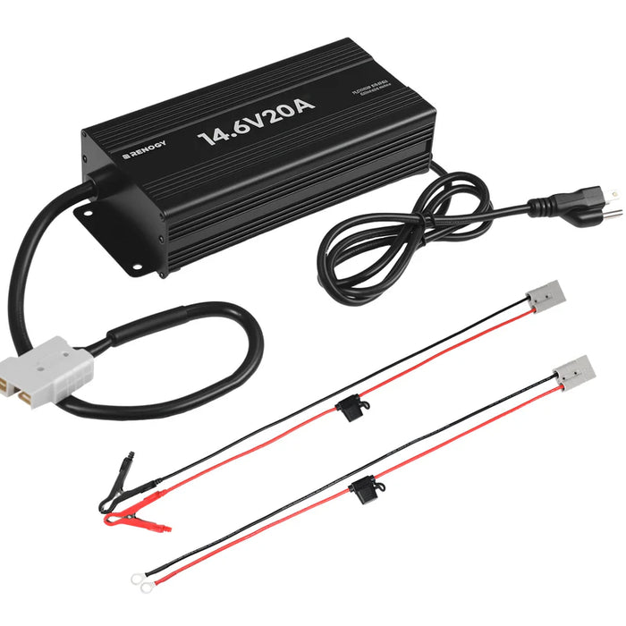 Renogy 12V 20A AC-to-DC LFP Portable Battery Charger