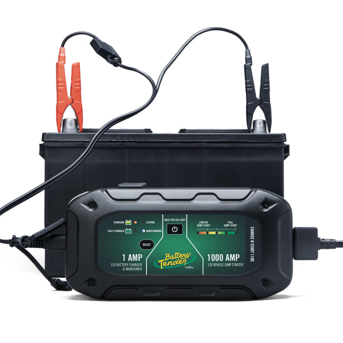 Charge N Start 1100 — 1 Amp Battery Charger & 1000 Amp Jump Starter