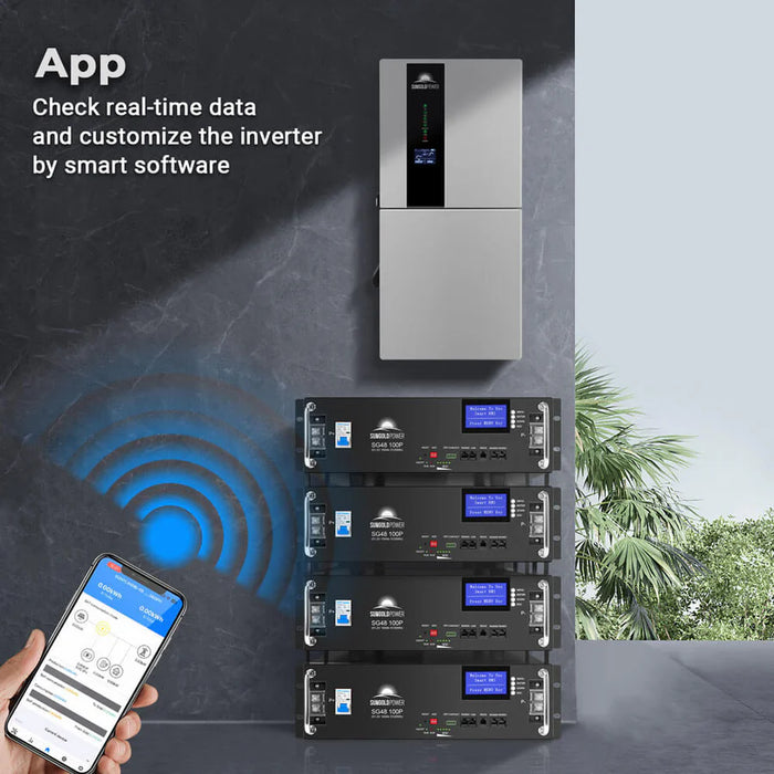 SunGoldPower 11.4kW 48V Split Phase Hybrid Solar Inverter