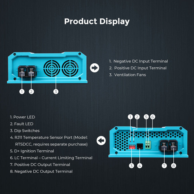 Renogy 12V 60A DC to DC Battery Charger