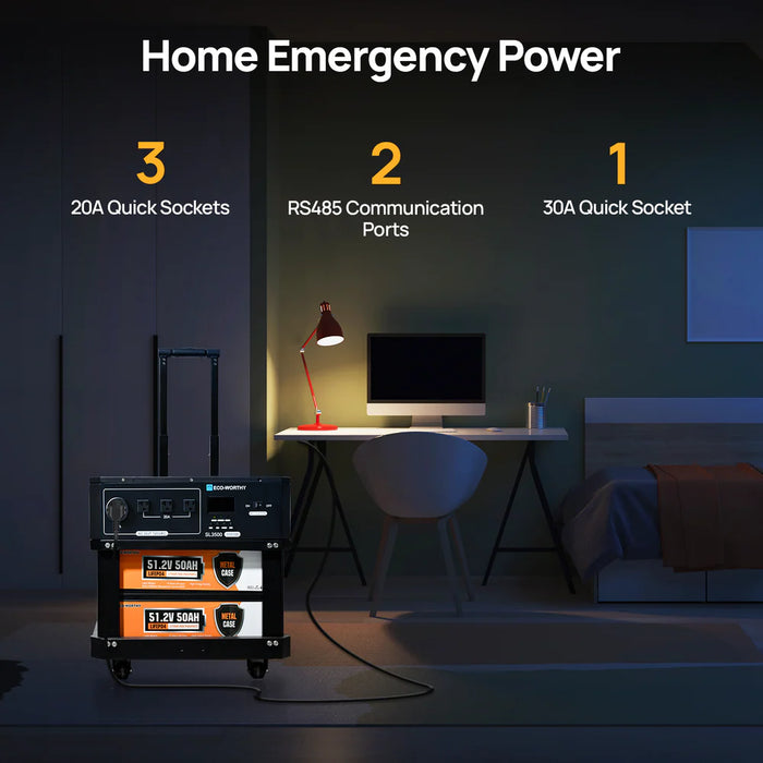 ECO-WORTHY SL3500 3500kW Stackable Power Station