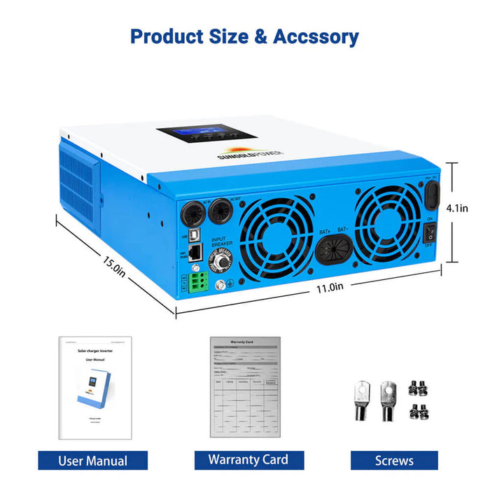 SunGoldPower 3000W 24V Solar Inverter Charger