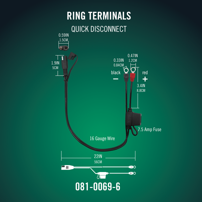 Battery Tender® Ring Terminal Harness 25 Pack