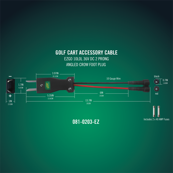 PowerPlus 36V E-Z-GO Crow Foot Plug