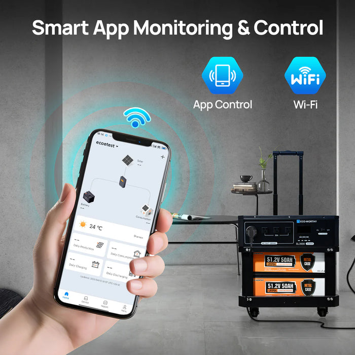 ECO-WORTHY SL3500 3500kW Stackable Power Station