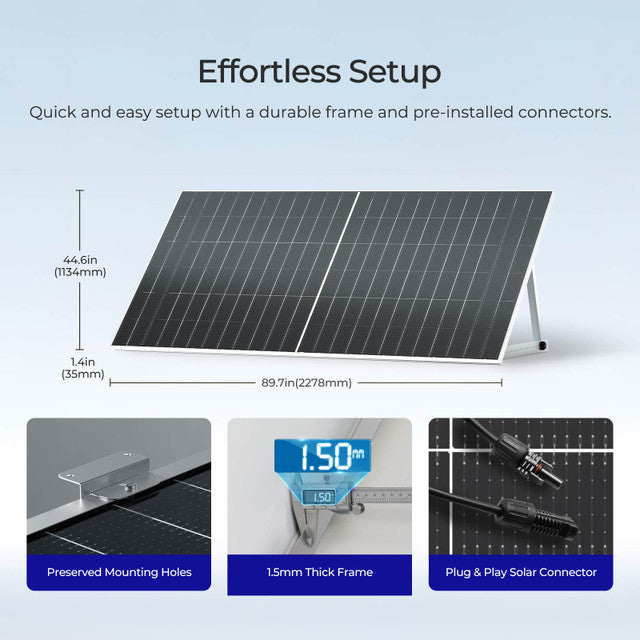 Renogy Bifacial 590 Watt N-Type Monocrystalline Solar Panel