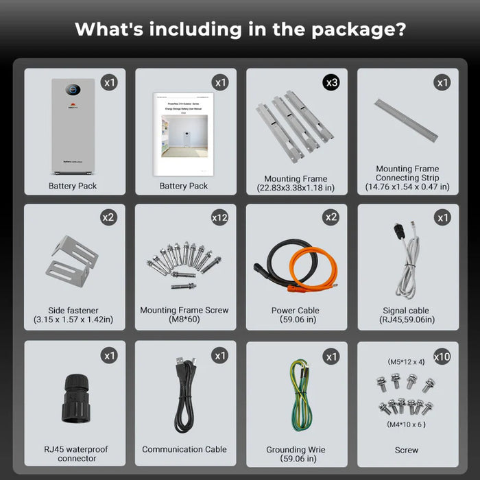 SunGoldPower PowerMax 51.2V 314AH Outdoor Energy Storage Battery UL1973 & UL9540A