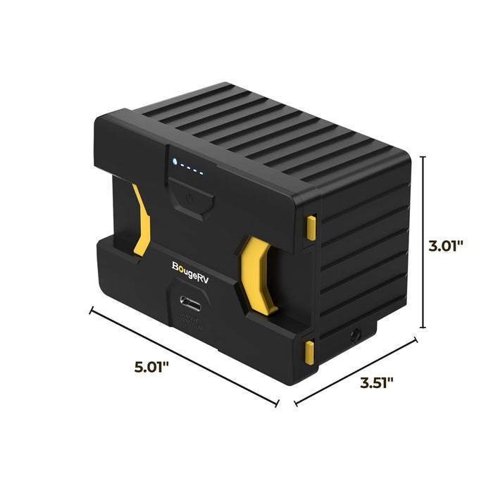 BougeRV Detachable Battery of Dual-Zone Portable Fridge