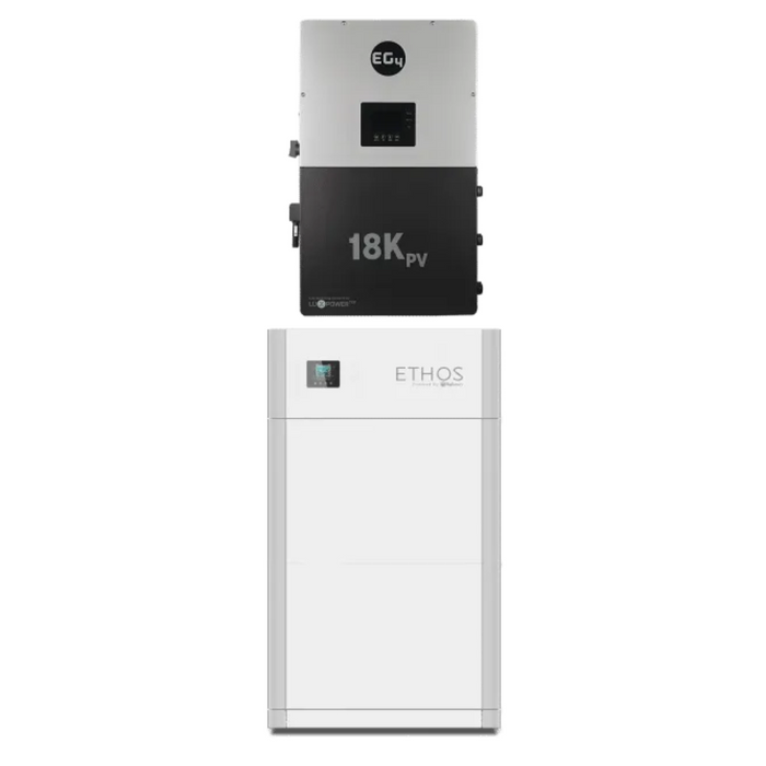 BigBattery ETHOS 48V LiFePO4 Batteries (10.2kWh-46kWh) + EG4 18kPV 12,000W 48V Split Phase Hybrid Inverter