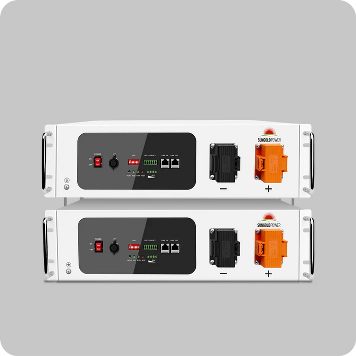 SunGoldPower 48V 100AH Server Rack Self-Heating LiFePO4 Lithium Battery