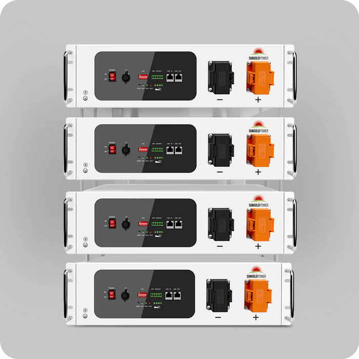 SunGoldPower 48V 100AH Server Rack Self-Heating LiFePO4 Lithium Battery