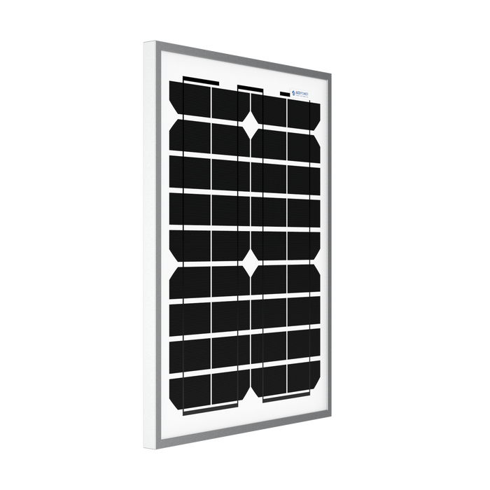 ACOPOWER 20W Monocrystalline Solar Panel For 12V Battery Charging