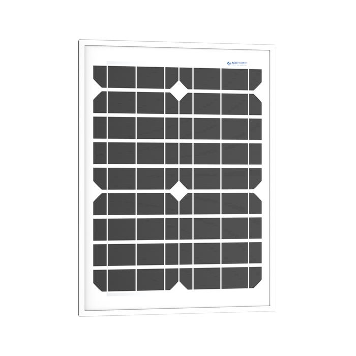 ACOPOWER 20W Monocrystalline Solar Panel For 12V Battery Charging