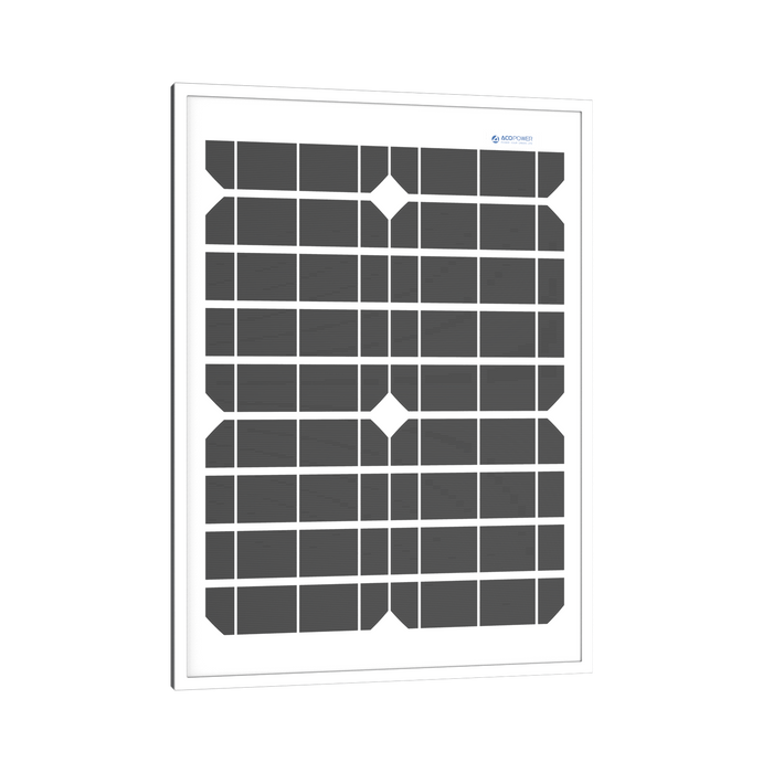 ACOPOWER 20W Monocrystalline Solar Panel For 12V Battery Charging