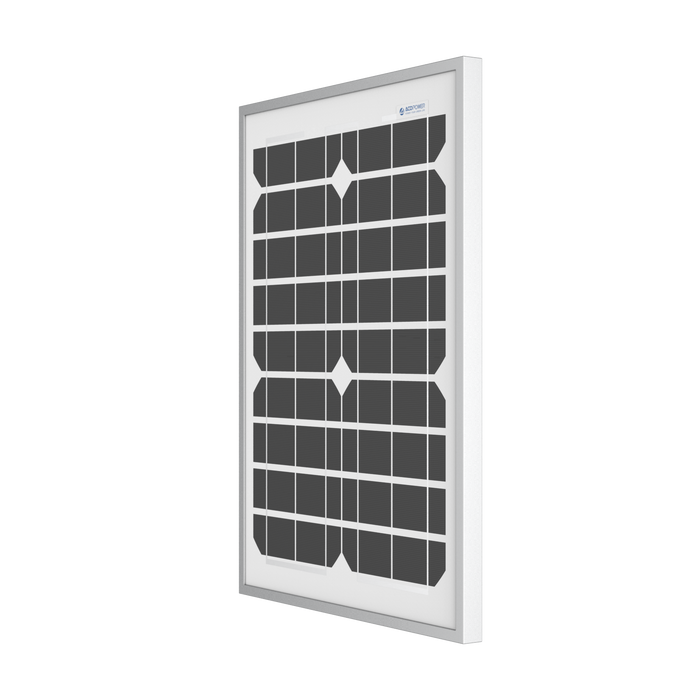 ACOPOWER 20W Monocrystalline Solar Panel For 12V Battery Charging