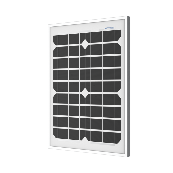 ACOPOWER 20W Monocrystalline Solar Panel For 12V Battery Charging