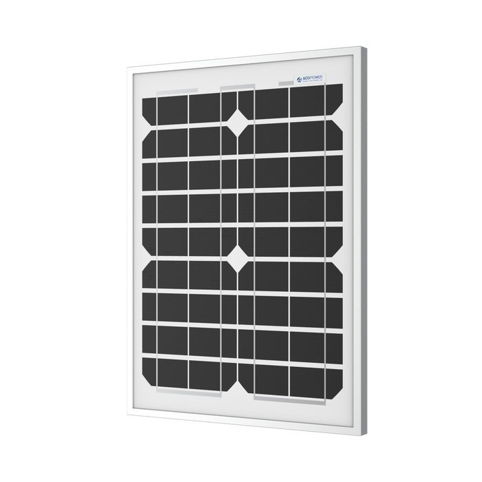 ACOPOWER 20W Monocrystalline Solar Panel For 12V Battery Charging