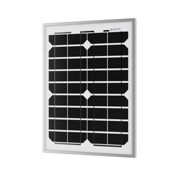 ACOPOWER 20W Monocrystalline Solar Panel For 12V Battery Charging