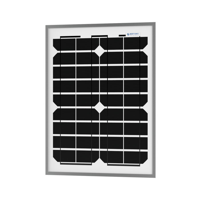 ACOPOWER 20W Monocrystalline Solar Panel For 12V Battery Charging