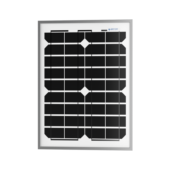 ACOPOWER 20W Monocrystalline Solar Panel For 12V Battery Charging