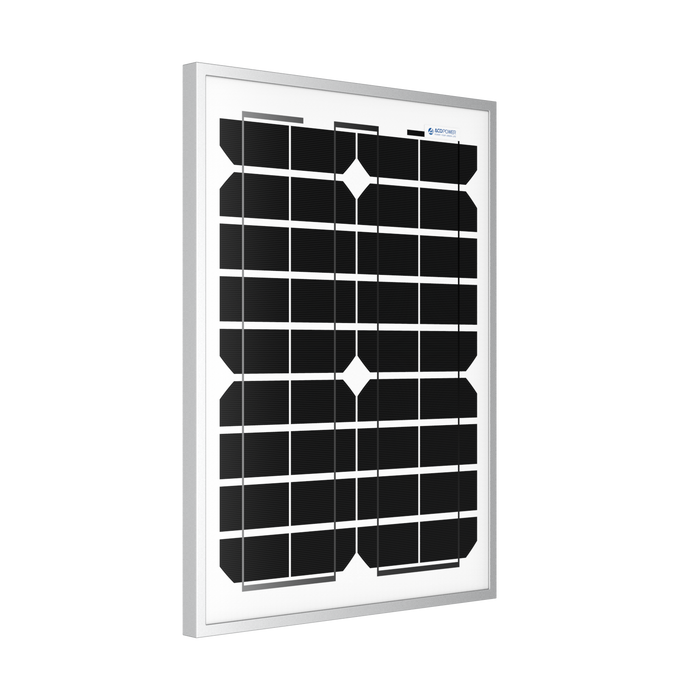 ACOPOWER 20W Monocrystalline Solar Panel For 12V Battery Charging