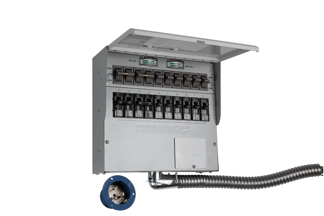 Anker 10-Circuit Manual Transfer Switch (120V/240V, 30 Amp, 10-Circuit Transfer Switch + Cable, For F3800 Plus & 2 × F3000)