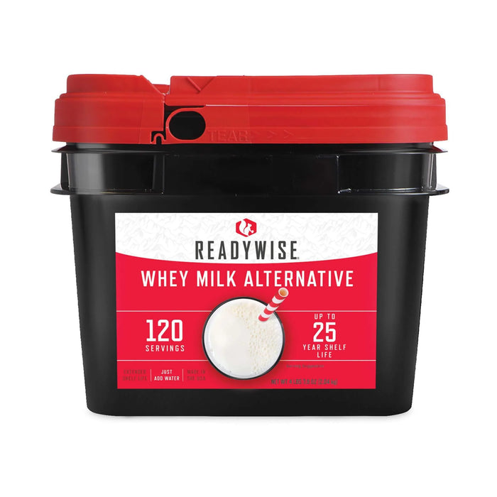 ReadyWise 120 Servings Emergency Whey Milk Alternative Bucket